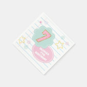 Varsity preppy pastellpflaster notebook 7. Geburts Serviette (Ecke)