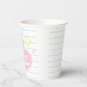 Varsity preppy pastellpflaster notebook 9. Geburts Pappbecher (Links)