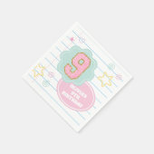 Varsity preppy pastellpflaster notebook 9. Geburts Serviette (Ecke)