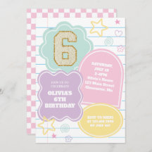 Varsity preppy pastellpflaster notebook