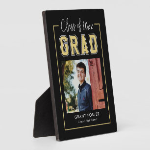 Varsity Pride EDITABLE FARBE Abschluss Plaque Fotoplatte