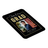 Varsity Pride EDITABLE FARBEN Abschluss Magnet (Rechte Seite)