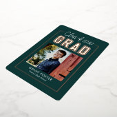 Varsity Priil Foil Abschluss EDITABLE FARBE Foil F Folieneinladung (Gedreht)