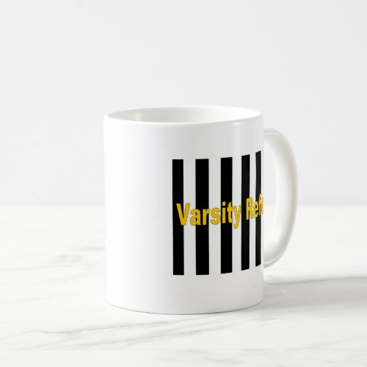 Varsity-Referent-Tasse Kaffeetasse (VorderseiteRechts)