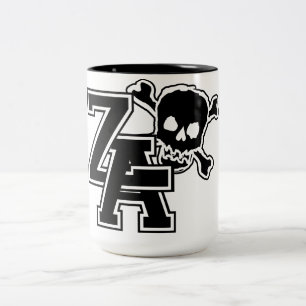 Varsity-Schädel-Tasse Zweifarbige Tasse