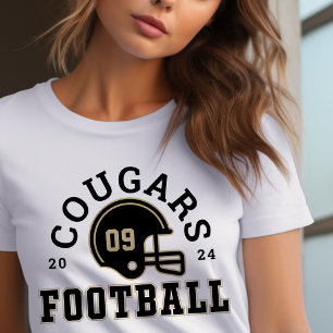 Varsity-Schwarz-Custom-Football-Team-Mutter Tri-Blend Shirt