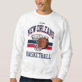 Varsity Style New Orleans Basketball Sweatshirt (Vorderseite)