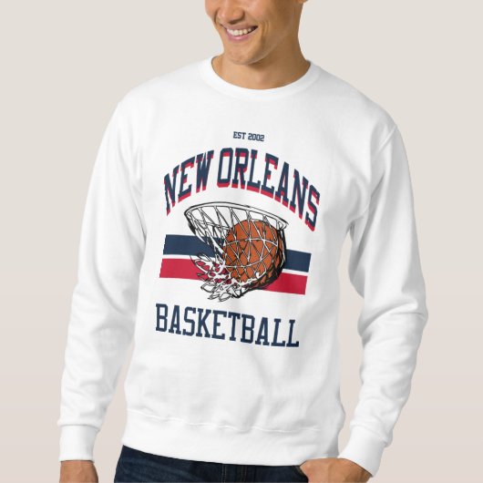 Varsity Style New Orleans Basketball Sweatshirt (Vorderseite)