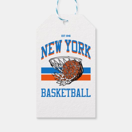 Varsity Style New York Basketball Geschenkanhänger (Rückseite)