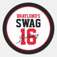 Varsity Style Red Swag 16 Geburtstag