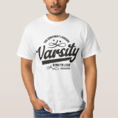 Varsity Style Typografy Graphic T-Shirt (Vorderseite)