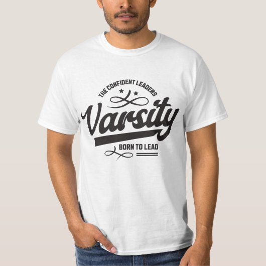Varsity Style Typografy Graphic T-Shirt (Vorderseite)