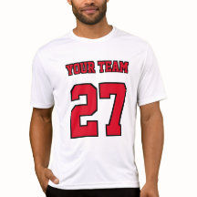 Varsity Team Name Number Red Black Basketball