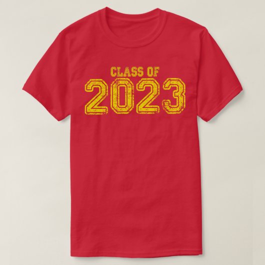 Varsity Yellow Class of 2023 T-Shirt (Design vorne)