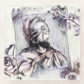 Vartan Mamikonian Glass Untersetzer (Vorderseite)