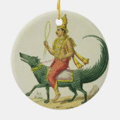 Varuna, Gott der Ozeane, graviert von Charles Eti Keramikornament (Hinten)