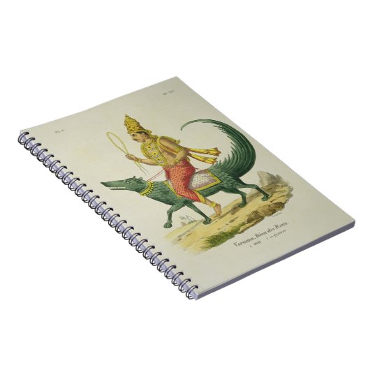 Varuna, Gott der Ozeane, graviert von Charles Eti Notizblock (Rechte Seite)