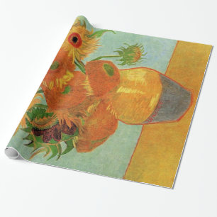 Vas mit zwölf Sonnenblumen von Vincent van Gogh. Geschenkpapier