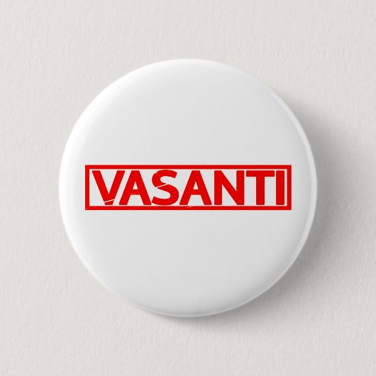 Vasanti-Briefmarke Button (Vorderseite)