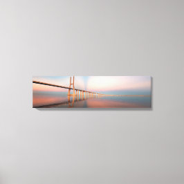 Vasco da Gama Bridge Panorama Leinwand Kunst, Dich