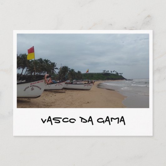Vasco da Gama, Goa (Indien) Postkarte (Vorderseite)