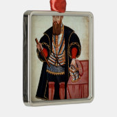 Vasco da Gama, Illustration Silbernes Ornament (Rechts)