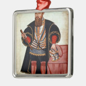 Vasco da Gama, Illustration Silbernes Ornament (Links)