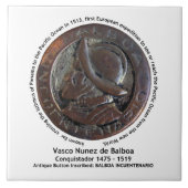 Vasco Nunez de Balboa Fliese (Vorderseite)