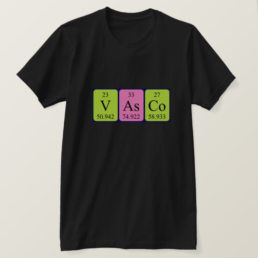 Vasco Periodenname Shirt (Design vorne)