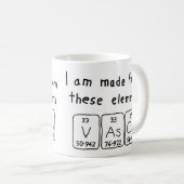 Vasco Periodenname Tasse (VorderseiteRechts)
