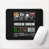 Vascular Surgeon Doctor Job Label Sarcasm Skills C Mousepad (Mit Mouse)