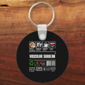 Vascular Surgeon Doctor Job Label Sarcasm Skills C Schlüsselanhänger (Vorderseite)