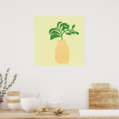 Vase abstrakte Kunst Poster (Küche)