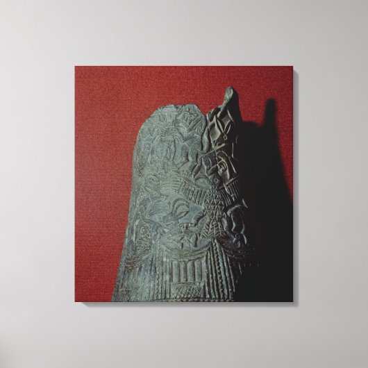 Vase aus Uruk 3. Jahrtausend v. Chr. Leinwanddruck (Vorderseite)