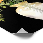 Vase-Blume Aquarell druckbar Poster (Ecke)