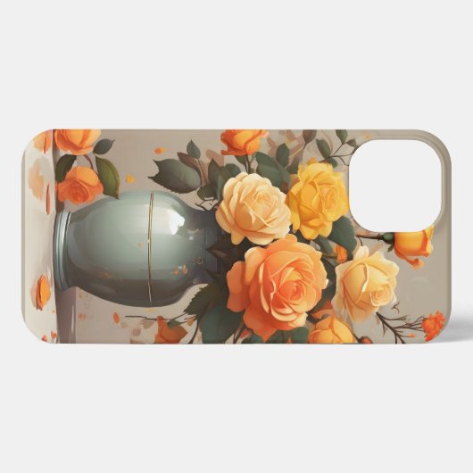 Vase Blume iPhone Case iPhone Hülle (Rückseite (Horizontal))