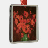 Vase Blumen 2 Silbernes Ornament (Rechts)