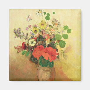 Vase Blumen, c.1908-10 (Öl auf Leinwand) Magnet