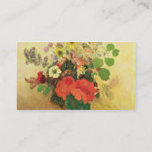 Vase Blumen, c.1908-10 (Öl auf Leinwand) Visitenkarte (Rückseite)