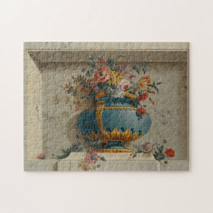 Vase Blumen in einer Nische Puzzle