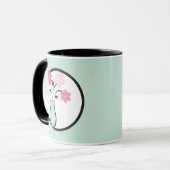 Vase Blumen Tasse (Vorderseite Links)