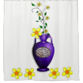 Vase Blumenduschvorhang Duschvorhang (Vorderseite)