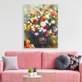 Vase Chrysanthemas Renoir Kunst Leinwanddruck (Insitu (Wohnzimmer))