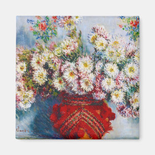 Vase Chrysanthemen Claude Monet Magnet
