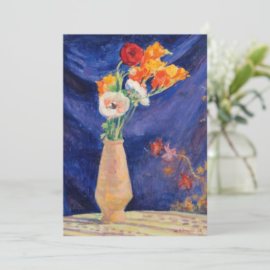 Vase d'Anémones | Henri Lebasque (Stehend Vorderseite)