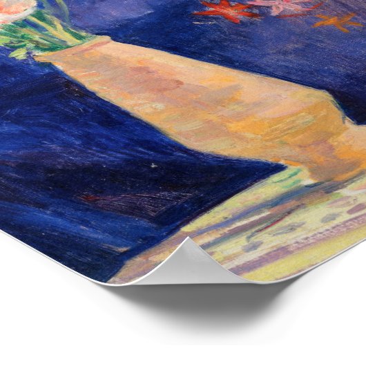 Vase d'Anémones | Henri Lebasque Poster (Ecke)