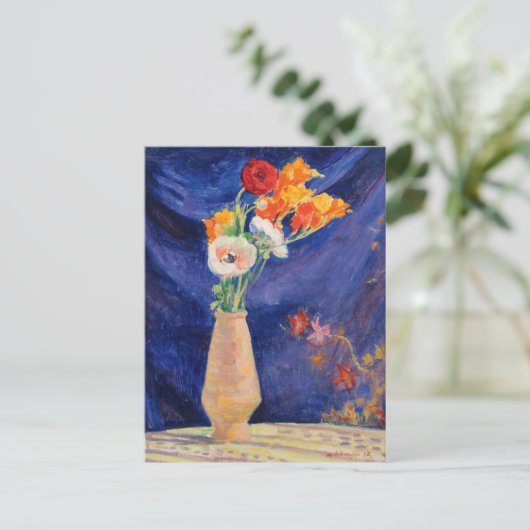 Vase d'Anémones | Henri Lebasque Postkarte (Stehend Vorderseite)