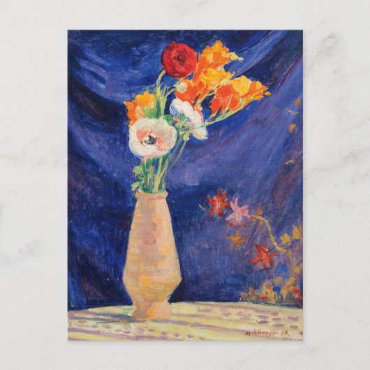 Vase d'Anémones | Henri Lebasque Postkarte (Vorderseite)