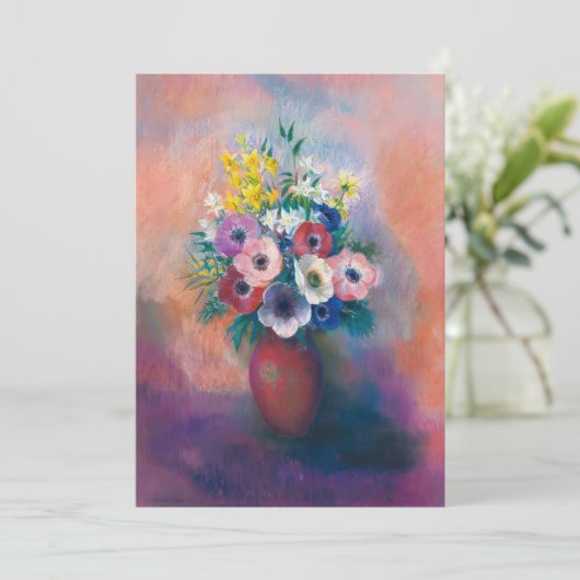 Vase D'anémones | Odilon Redon (Stehend Vorderseite)