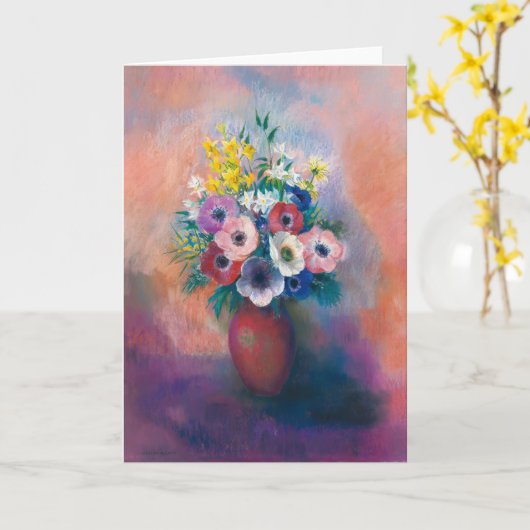 Vase D'anémones | Odilon Redon Karte (Gelbe Blume)